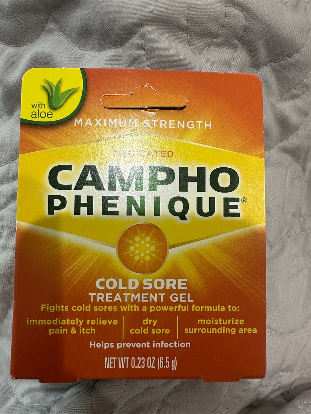 Maximum Strength Cold Sore Treatment Gel - Orange